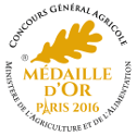 Medaille Or 2016 Concours général de Paris